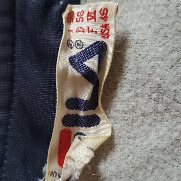 Fila Track Jacket Mens Size 45 Snap Sleeves Vintage Red White Blue Y2K - Picture 13 of 15
